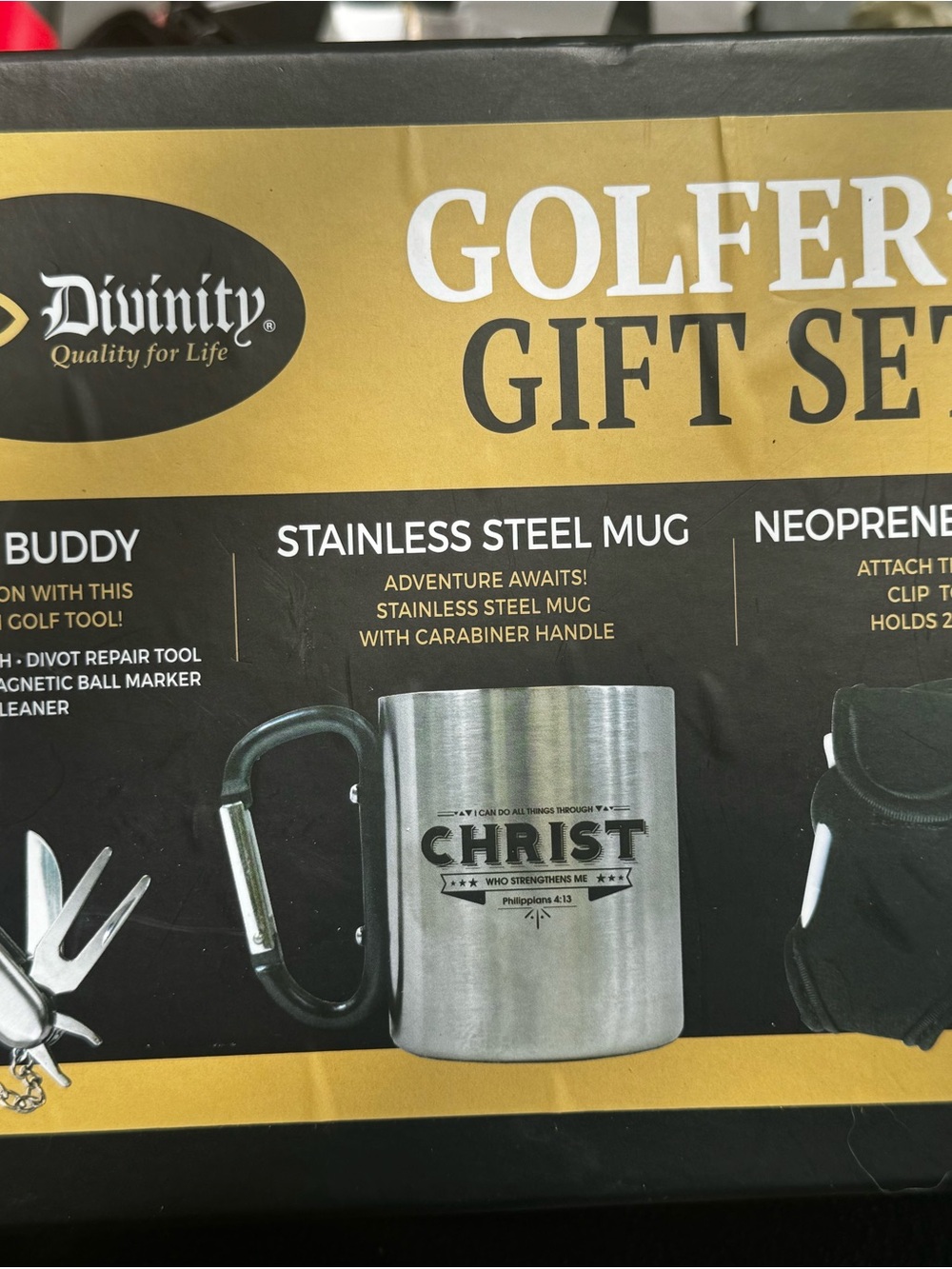 Stainless Steel Carabiner Mug - Silver